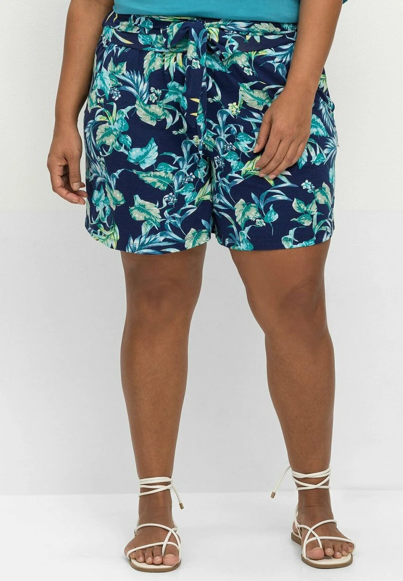 Sheego STRANDSHORTS - Shorts - Marine Bedruckt 3 Sheego STRANDSHORTS - Shorts - Marine Bedruckt