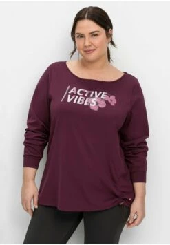 Sheego FUNKTIONS - Sweatshirt - Aubergine