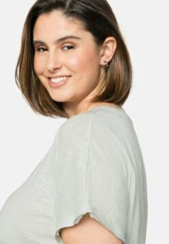 Sheego T-Shirt Print - Blassaqua -Sheego 314acc4948024b119e9b8556b1c152f0