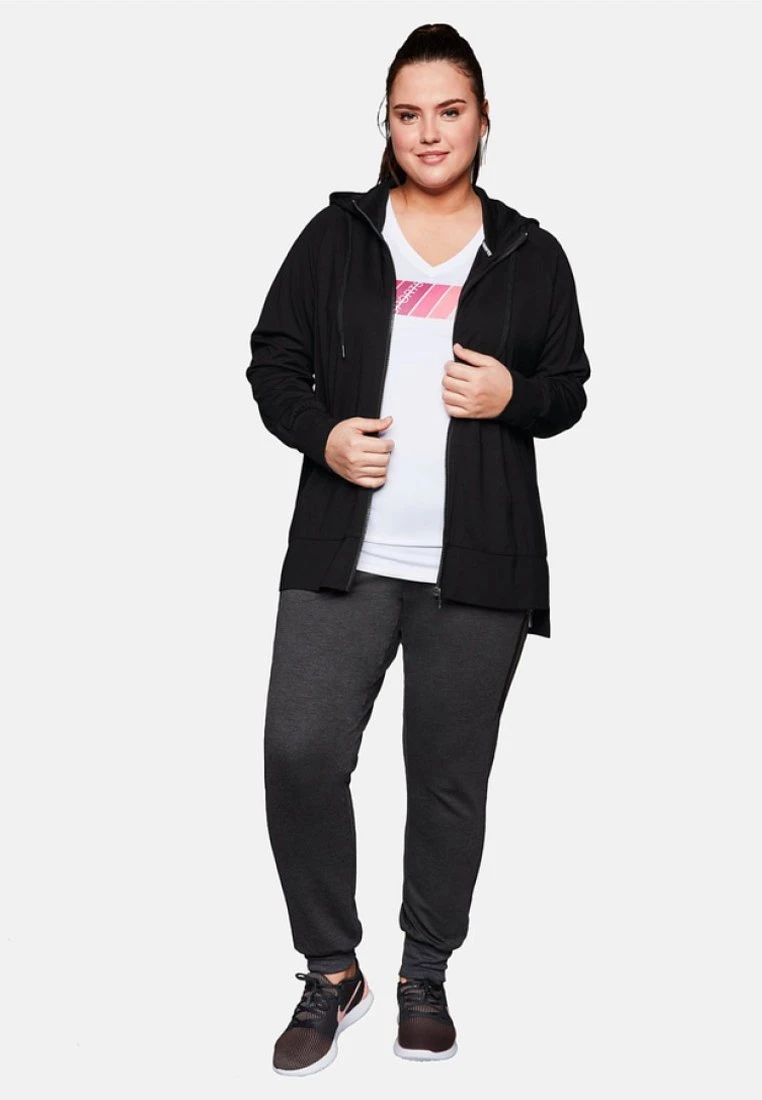 Sheego Sweatjacke - Black 4 Sheego Sweatjacke - Black – Bild 2