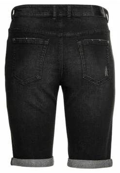 Sheego Jeans Shorts - Black Used Denim -Sheego 3287923dbe94419eb8fa8f925b2735b4