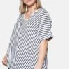 Sheego Tunika - Off-white/marine