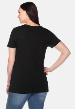 Sheego T-Shirt Basic - Black -Sheego 33ec0e87b1e4413282b43f11d3da8fe4