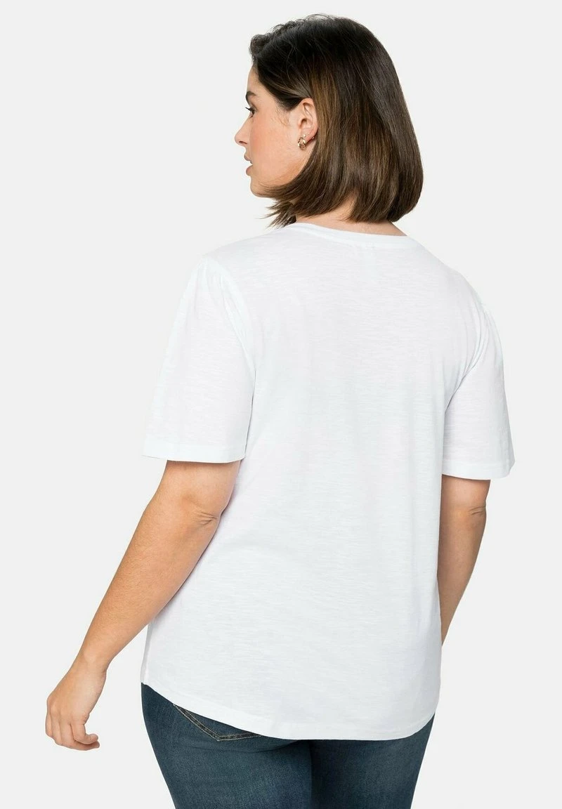 Sheego T-Shirt Basic - Weiß 5 Sheego T-Shirt Basic - Weiß – Bild 3