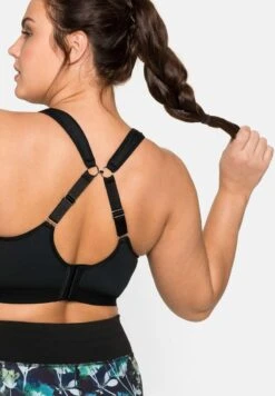 Sheego Sport-BH Mit Mittlerer Stützkraft - Schwarz -Sheego 35050106afb14dbb885c4cf229798f21
