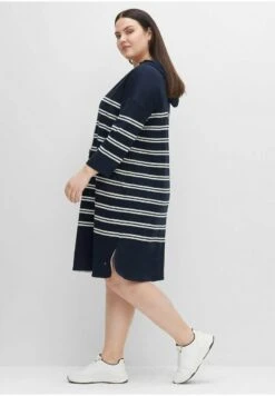 Sheego Jerseykleid - Nachtblau Weiß 10 Sheego Jerseykleid - Nachtblau Weiß -Sheego 353e7f5efc4a466d8a58a21bc71f282e