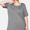 Sheego T-Shirt Basic - Mottled Grey