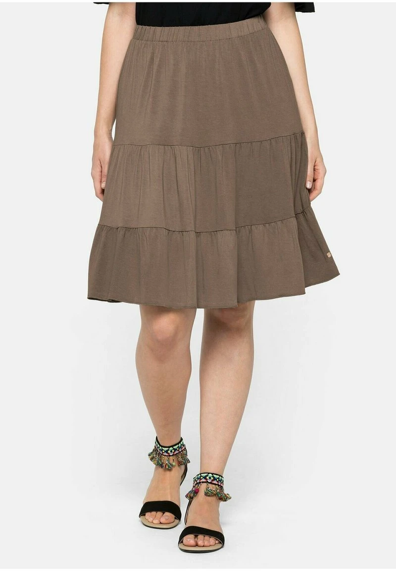 Sheego STRAND - A-Linien-Rock - Dunkeltaupe 3 Sheego STRAND - A-Linien-Rock - Dunkeltaupe