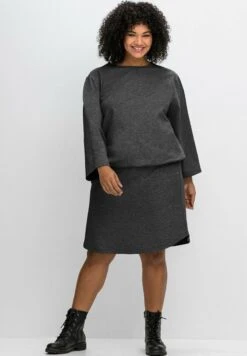 Sheego Langarmshirt - Rauchgrau Meliert 9 Sheego Langarmshirt - Rauchgrau Meliert -Sheego 36187a07a86b488e8dd2d1d907759b4e