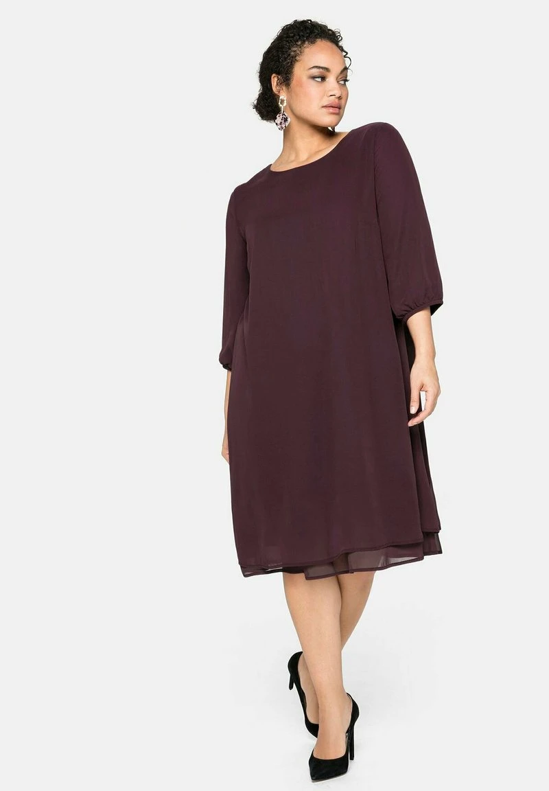 Sheego Freizeitkleid - Burgund 3 Sheego Freizeitkleid - Burgund