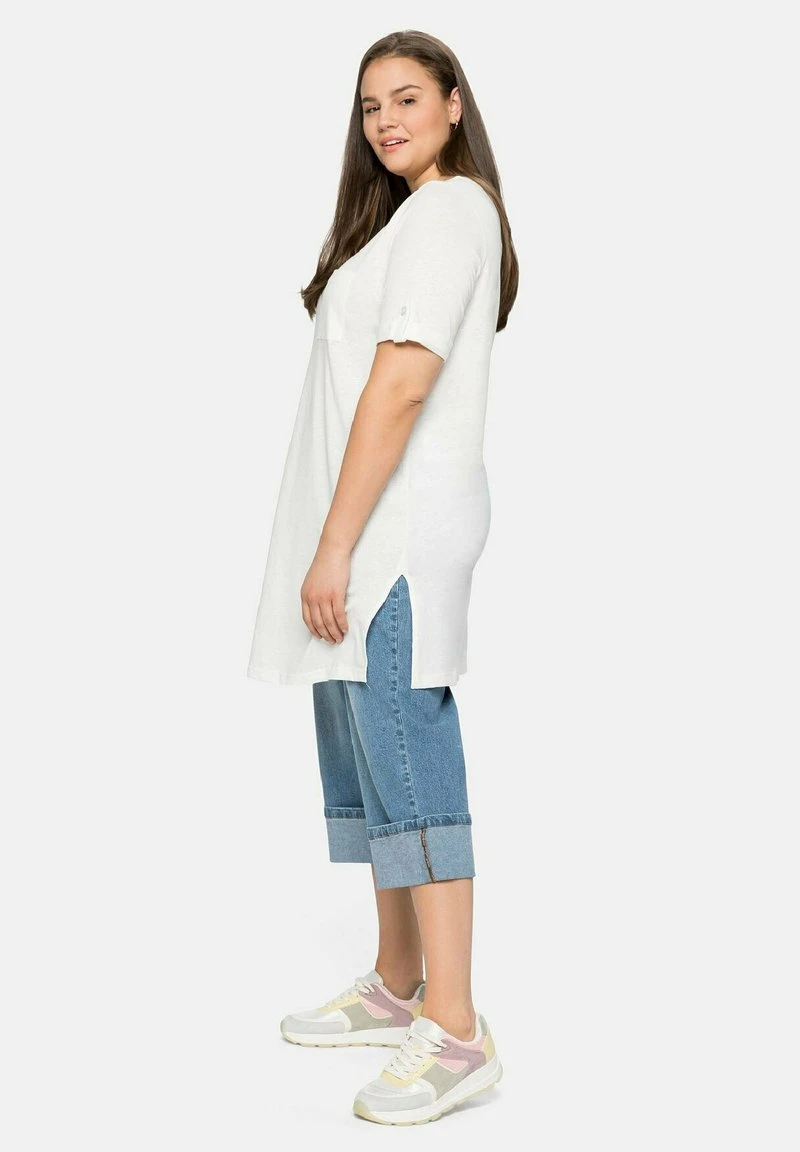 Sheego T-Shirt Basic - Offwhite 4 Sheego T-Shirt Basic - Offwhite – Bild 2