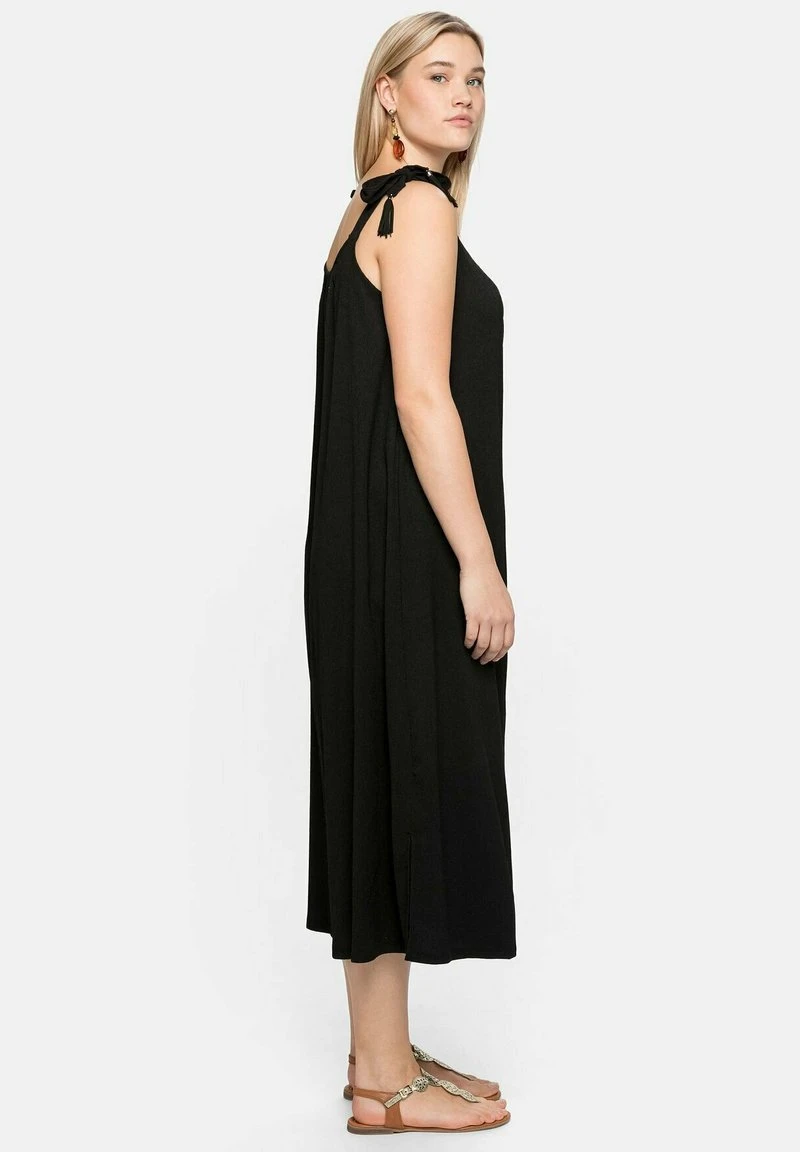 Sheego Jerseykleid - Schwarz 6 Sheego Jerseykleid - Schwarz – Bild 4