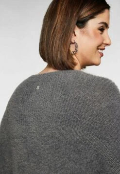 Sheego Strickpullover - Rauchgrau -Sheego 381e878199a8409b8ddd974c22dcbfdc