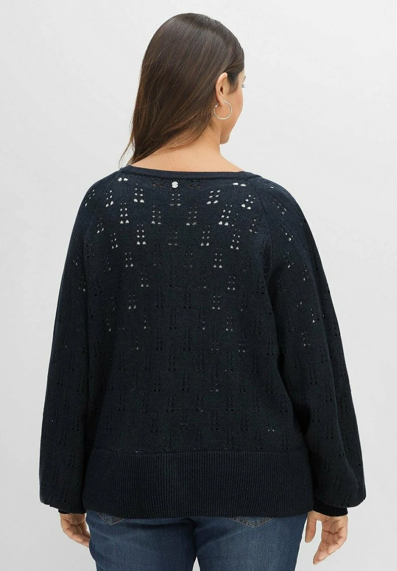 Sheego Strickjacke - Nachtblau Meliert 5 Sheego Strickjacke - Nachtblau Meliert – Bild 3