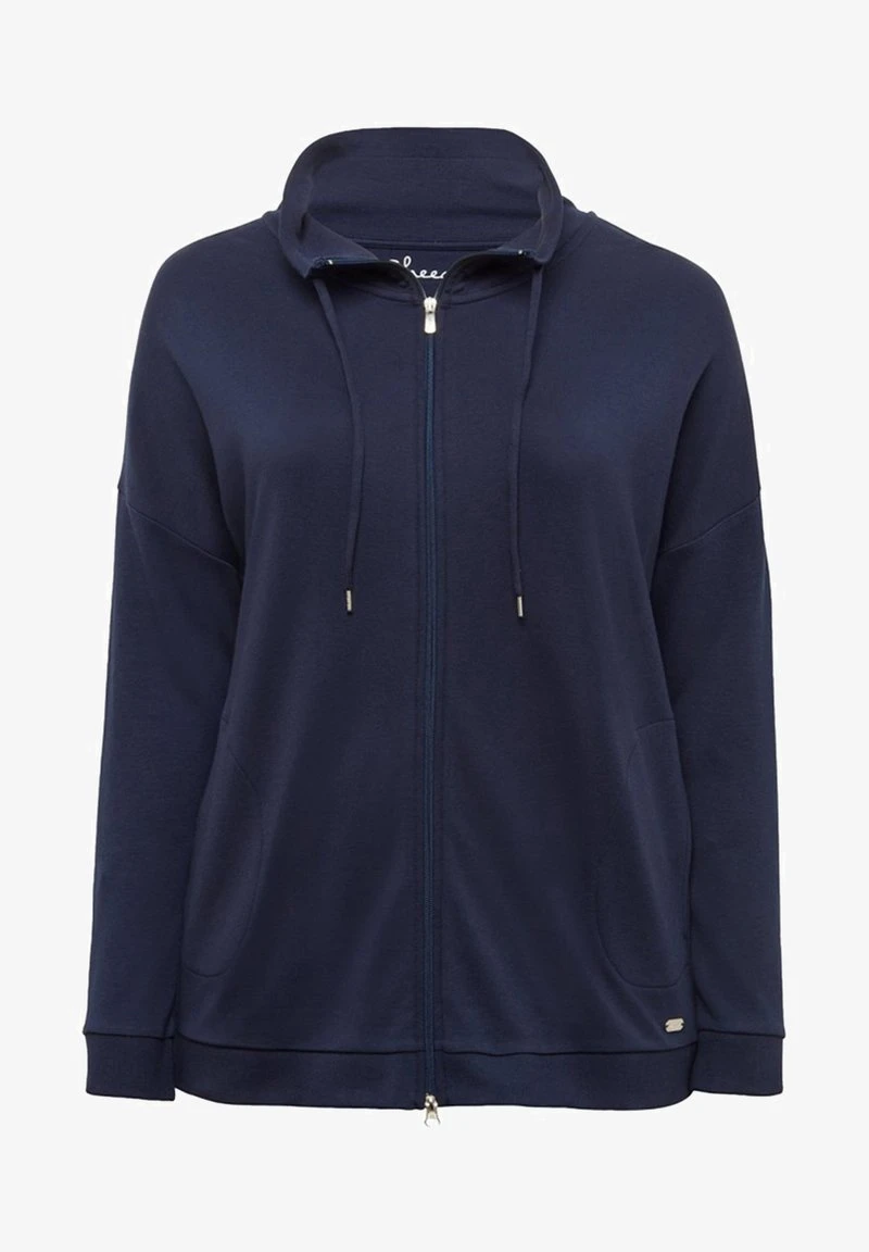 Sheego Sweatjacke - Marine 6 Sheego Sweatjacke - Marine – Bild 4