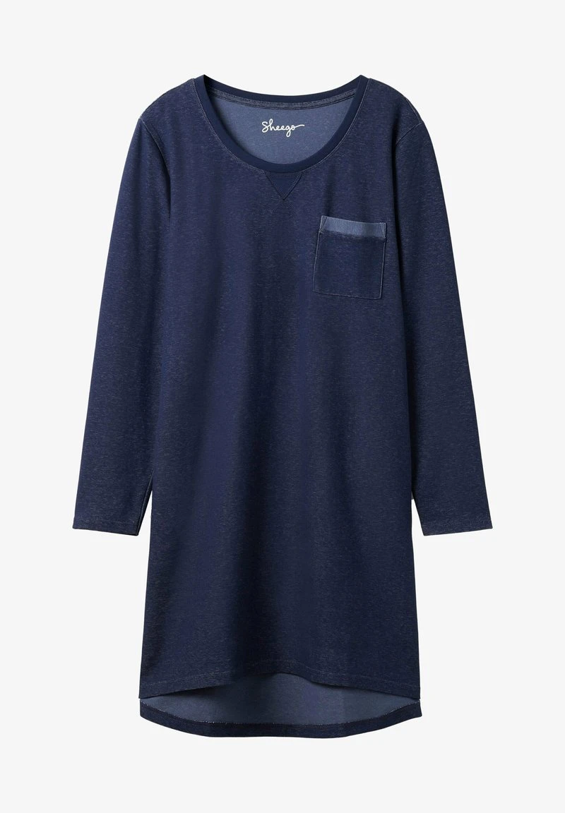 Sheego Nachthemd - Marine Blau 7 Sheego Nachthemd - Marine Blau – Bild 5