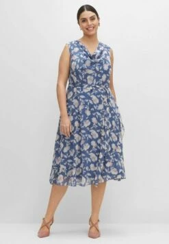 Sheego Freizeitkleid - Rauchblau Bedruckt