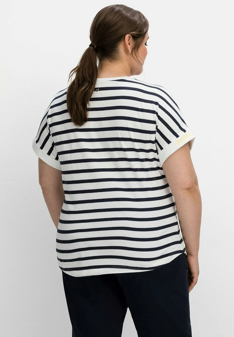 Sheego RINGEL - T-Shirt Print - Weiß/nachtblau 5 Sheego RINGEL - T-Shirt Print - Weiß/nachtblau – Bild 3