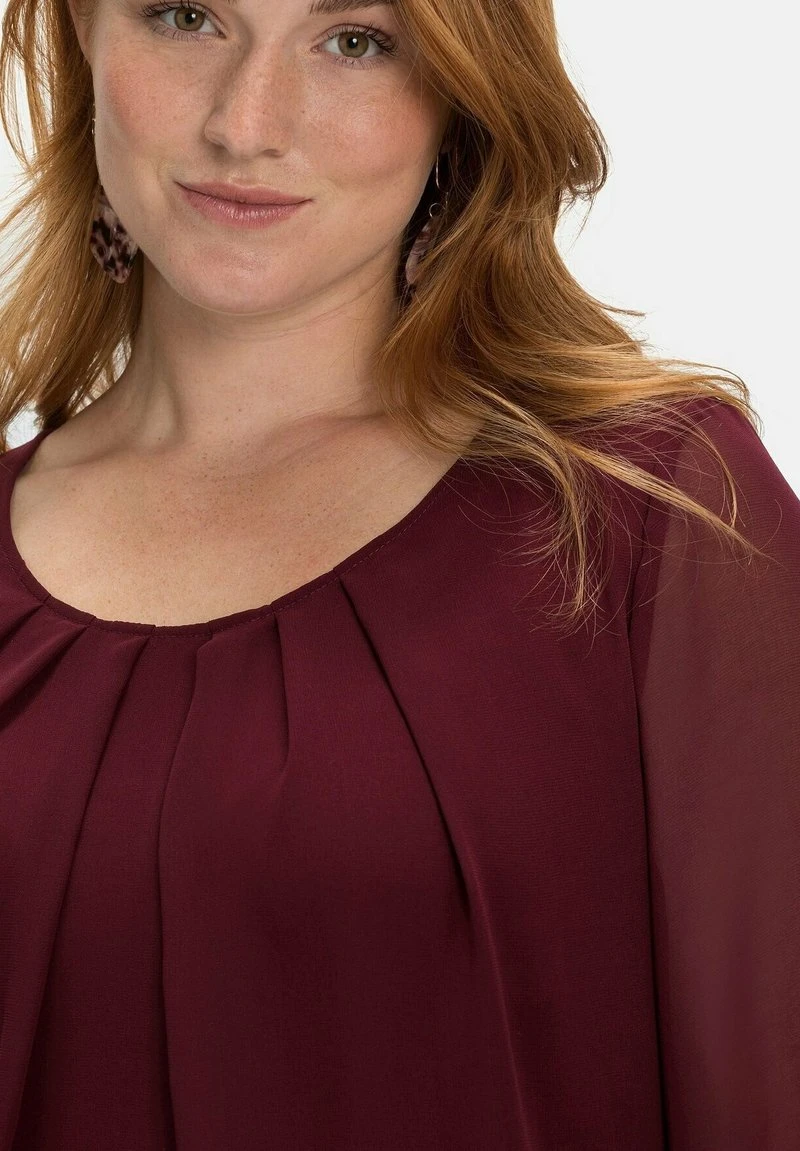 Sheego Bluse - Weinrot 6 Sheego Bluse - Weinrot – Bild 4