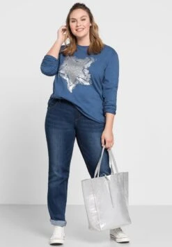 Sheego LANA - Jeans Straight Leg - Blue Denim -Sheego 39c3f0403c3444c998abb0e17695f859