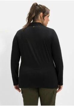 Sheego Poloshirt - Schwarz Meliert 10 Sheego Poloshirt - Schwarz Meliert -Sheego 3a0a1533eb0e4c43b8225d1a72681791