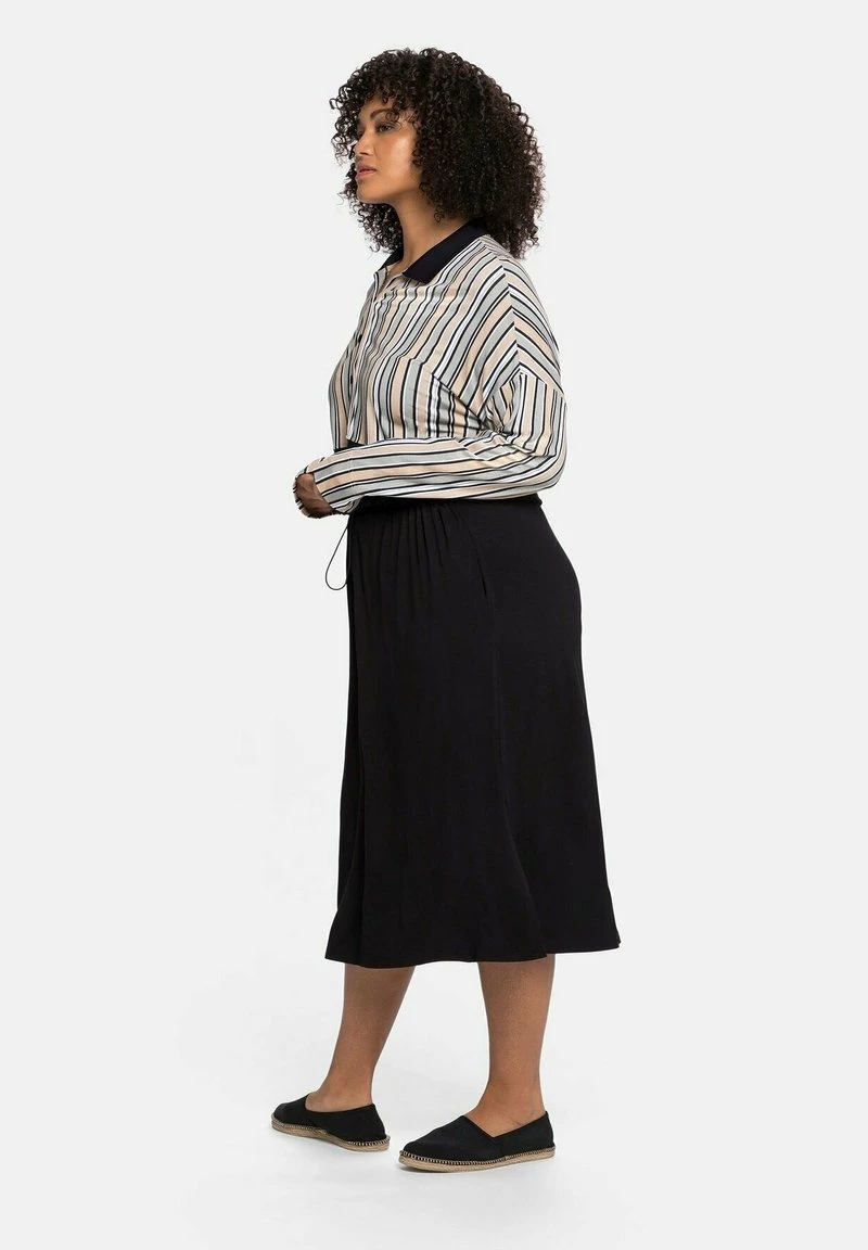 Sheego Blusenkleid - Schwarz 6 Sheego Blusenkleid - Schwarz – Bild 4