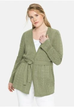 Sheego Strickjacke - Hellkhaki