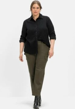 Sheego Hemdbluse - Schwarz 9 Sheego Hemdbluse - Schwarz -Sheego 3ba424693daf49f1b6e076efd7b8e199