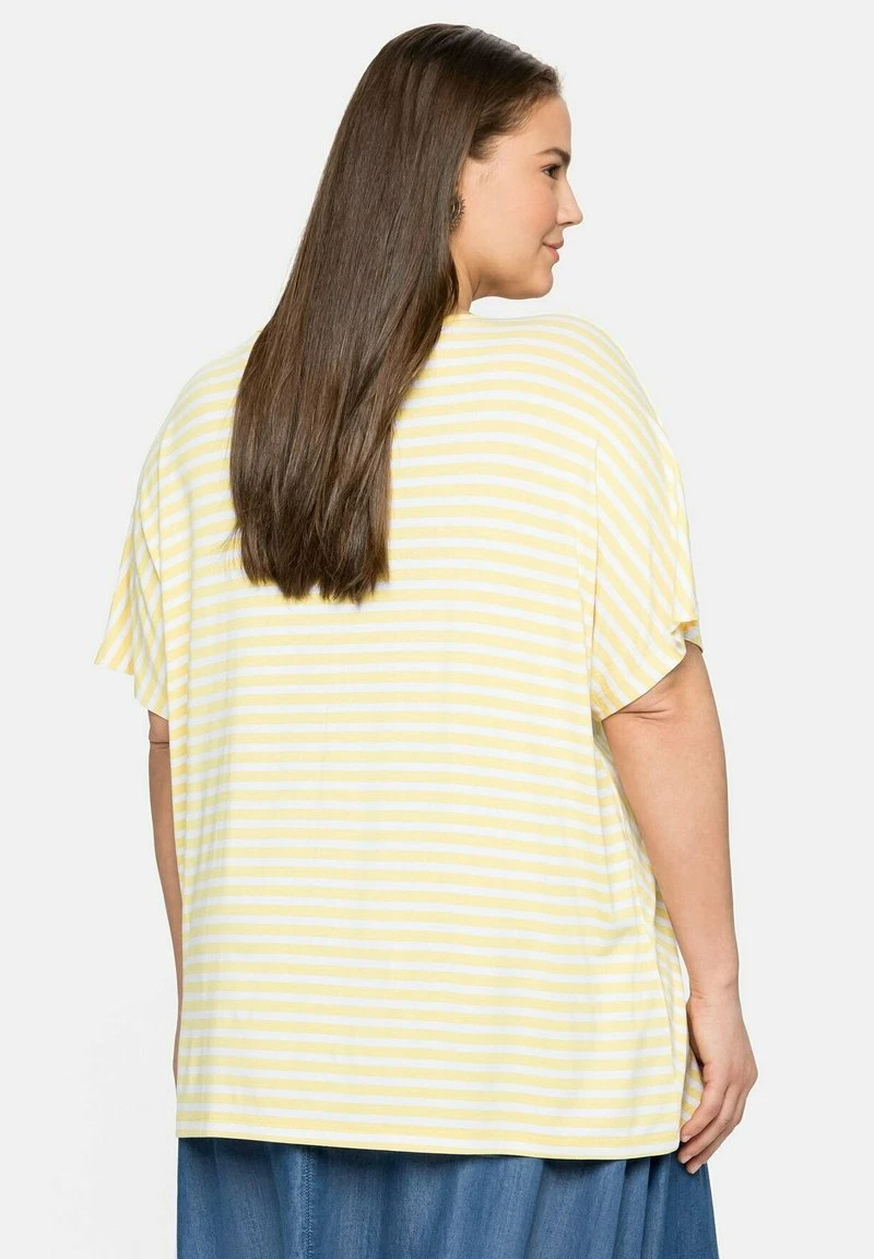 Sheego T-Shirt Print - Hellgelb 5 Sheego T-Shirt Print - Hellgelb – Bild 3