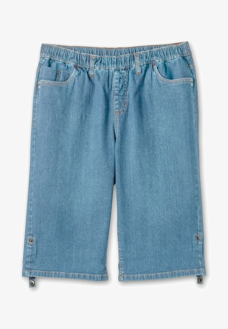 Sheego Jeans Shorts - Blue Bleached Denim 7 Sheego Jeans Shorts - Blue Bleached Denim – Bild 5