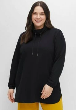 Sheego Sweatshirt - Schwarz