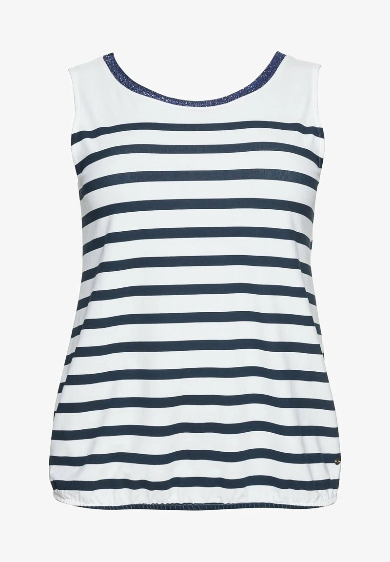 Sheego Top - Nachtblau Gestreift 7 Sheego Top - Nachtblau Gestreift – Bild 5