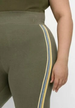 Sheego Leggings - Hosen - Khaki -Sheego 3d8e44ff9fc5459285275bd1d949fa9a