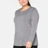 Sheego Langarmshirt - Grau Meliert 1 Sheego Langarmshirt - Grau Meliert -Sheego 3ef9bb25a8ee4cf29fc4b8c9ed9b0088