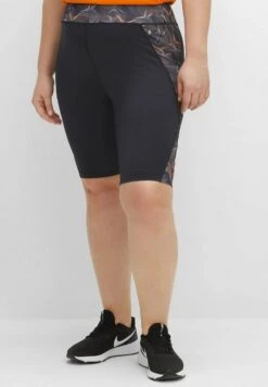 Sheego Kurze Sporthose - Schwarz