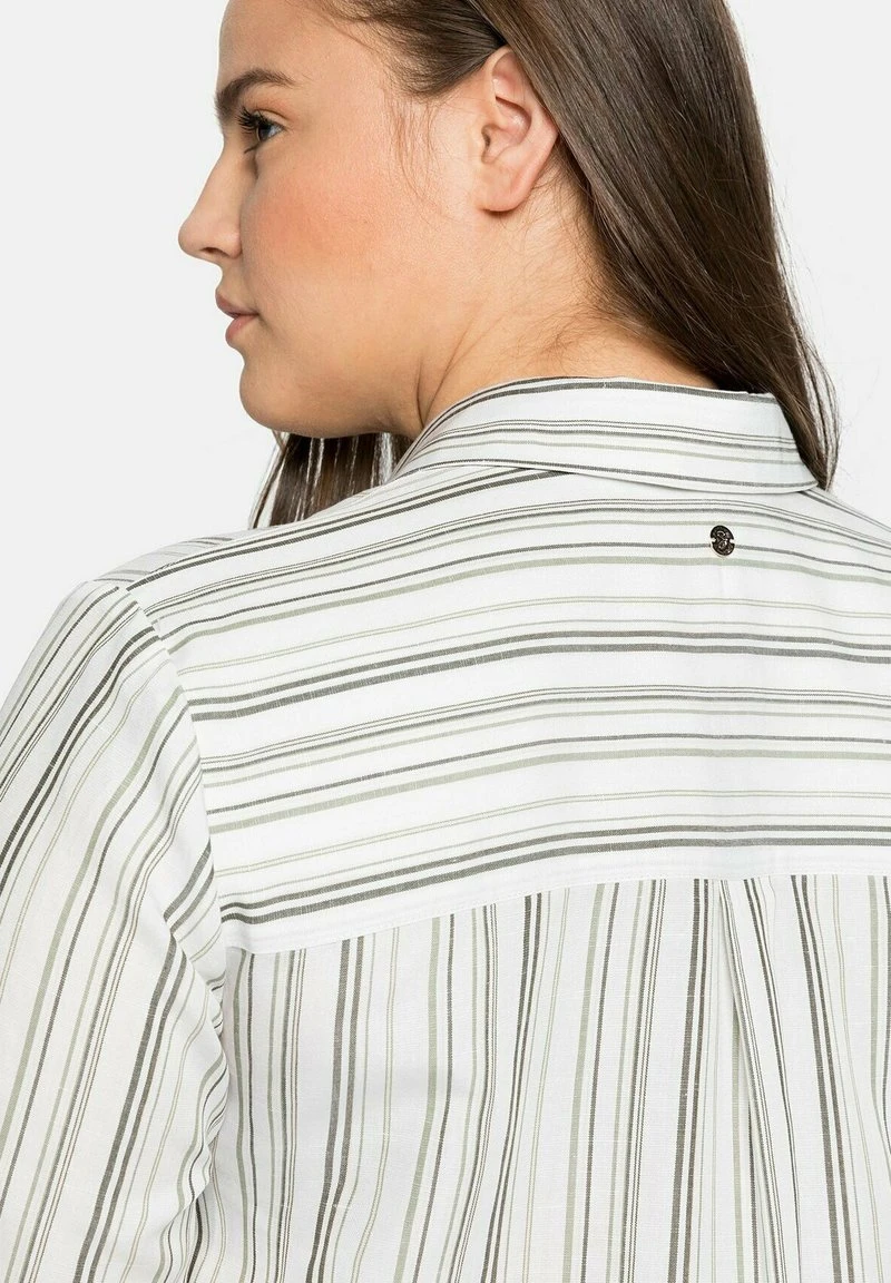 Sheego Bluse - Offwhite Gestreift 6 Sheego Bluse - Offwhite Gestreift – Bild 4