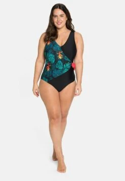 Sheego Badeanzug - Schwarz Bedruckt 13 Sheego Badeanzug - Schwarz Bedruckt -Sheego 4037ffe70381404da04a1ecf81247eca 1