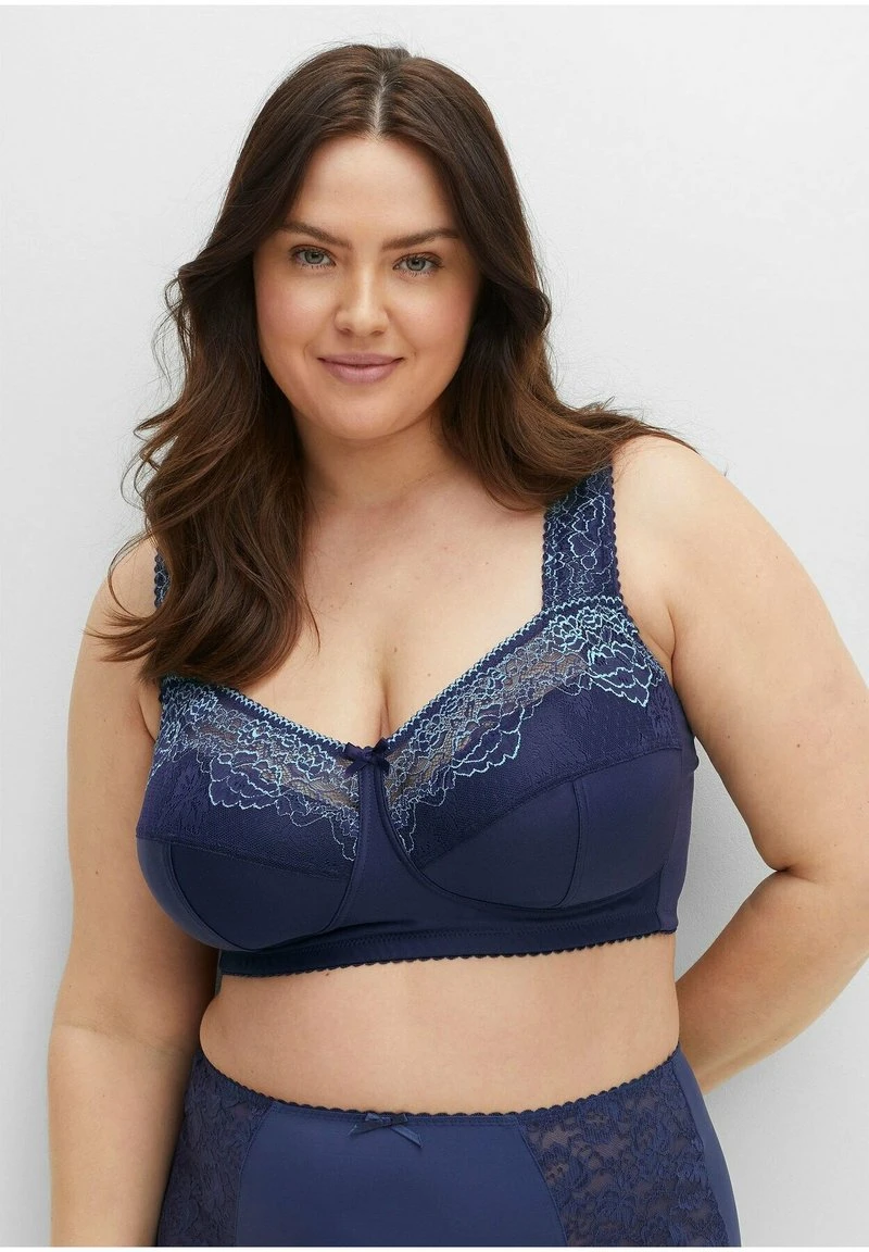 Sheego T-Shirt BH - Dunkelblau 3 Sheego T-Shirt BH - Dunkelblau