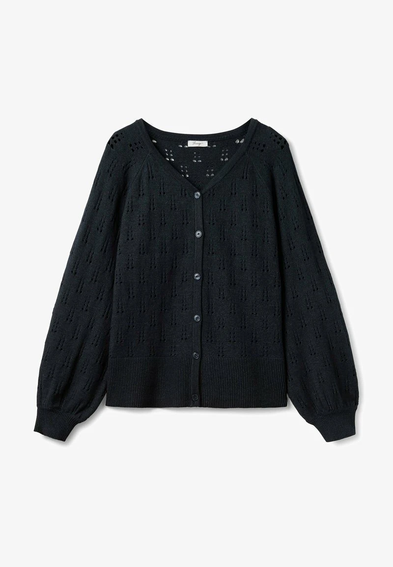 Sheego Strickjacke - Nachtblau Meliert 7 Sheego Strickjacke - Nachtblau Meliert – Bild 5