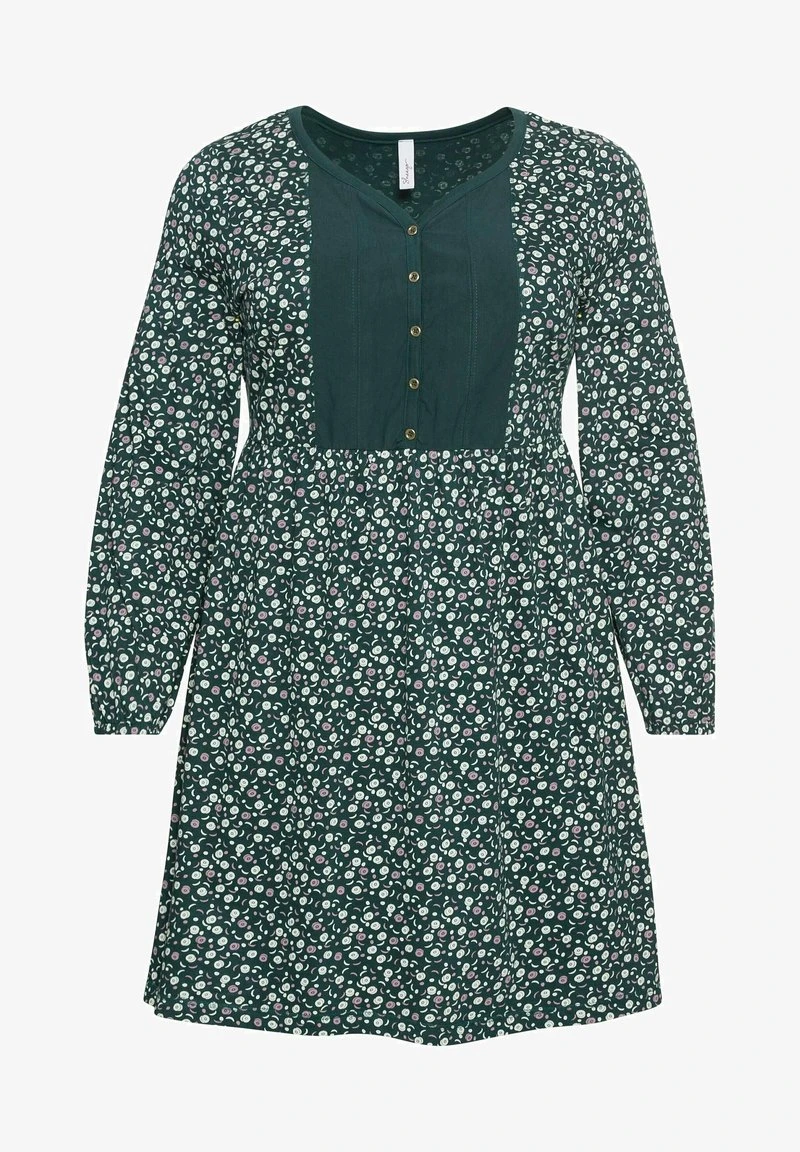 Sheego Freizeitkleid - Tiefgrün Bedruckt 8 Sheego Freizeitkleid - Tiefgrün Bedruckt – Bild 6