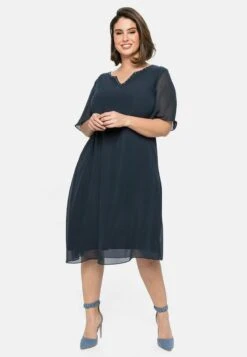 Sheego Cocktailkleid/festliches Kleid - Nachtblau -Sheego 43c44c94807342c28795b322f3876366 1