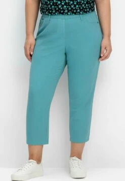 Sheego SCHMALE 7/8 - Stoffhose - Aqua