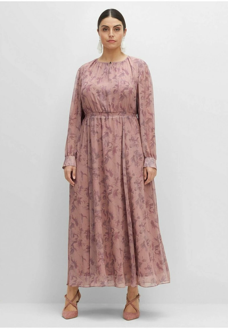 Sheego Maxikleid - Rosé Gemustert 7 Sheego Maxikleid - Rosé Gemustert – Bild 5