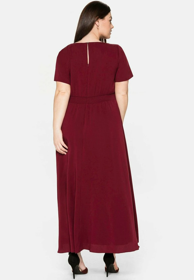 Sheego Maxikleid - Weinrot 4 Sheego Maxikleid - Weinrot – Bild 2