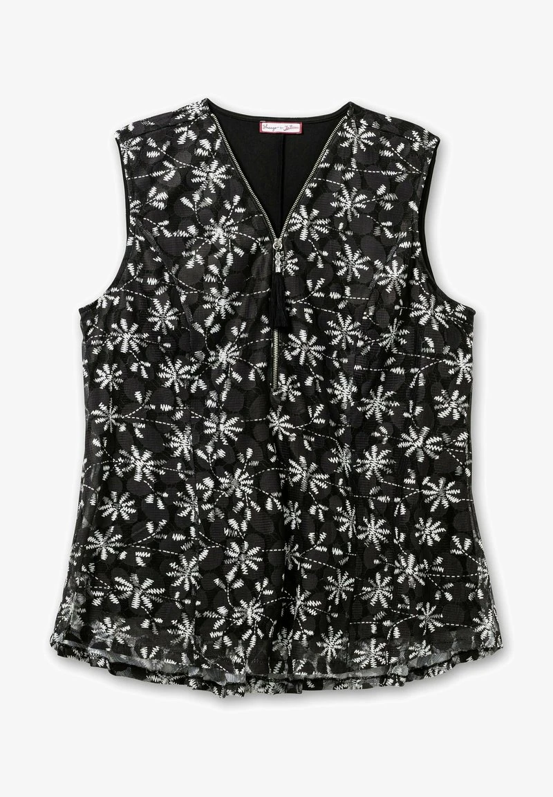 Sheego MESH - Bluse - Schwarz Gemustert 7 Sheego MESH - Bluse - Schwarz Gemustert – Bild 5