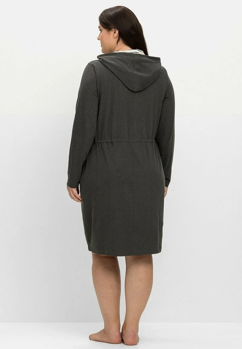 Sheego MORGENMANTEL - Bademantel - Anthrazit Meliert 5 Sheego MORGENMANTEL - Bademantel - Anthrazit Meliert – Bild 3