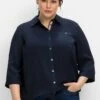 Sheego Hemdbluse - Nachtblau -Sheego 45c3192c04094a3295daba98fa5c1f3c