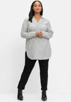 Sheego Bluse - Schwarz Gestreift 9 Sheego Bluse - Schwarz Gestreift -Sheego 4698de394f3f41a394287c9b8f6ebc85