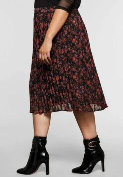 Sheego A-Linien-Rock - Schwarz Bedruckt -Sheego 476100eaa3f445e69c3211288297e88e