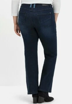 Sheego Jeans Bootcut - Dark Blue Used Denim 10 Sheego Jeans Bootcut - Dark Blue Used Denim -Sheego 4762b6cd4b9e43e985af0ec72baf3adc